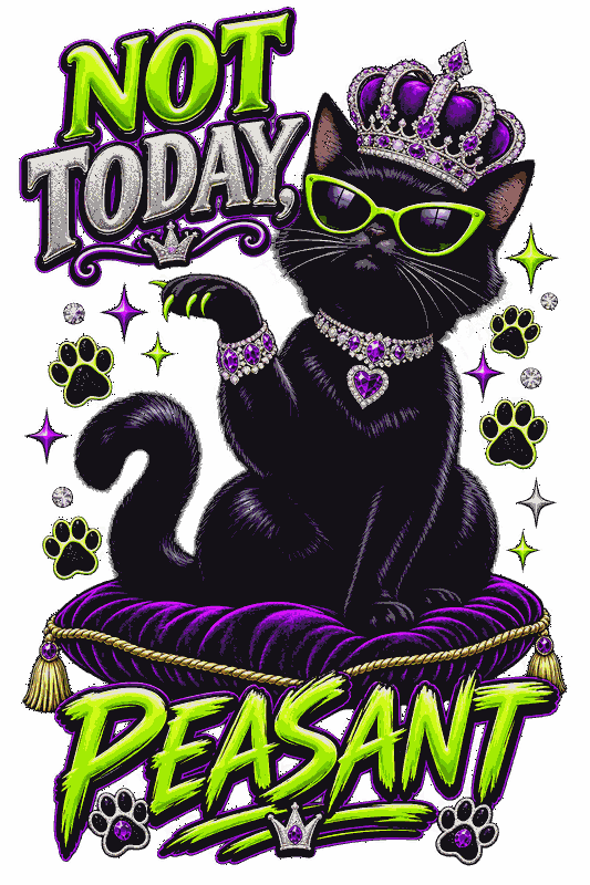 Not Today, Peasant — Crowned Cat