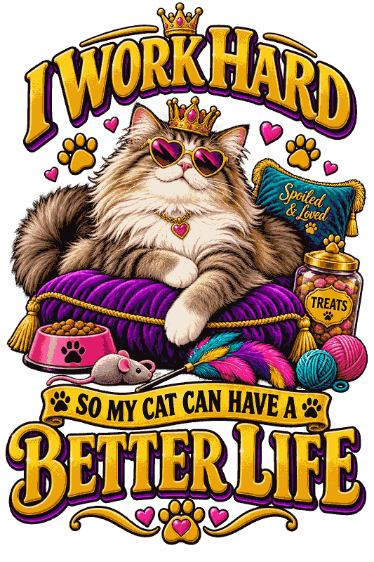 I Work Hard So My Cat Can Have a Better Life