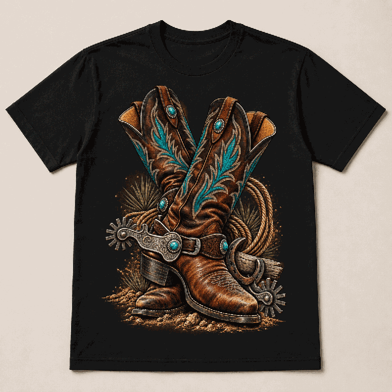 Turquoise Boots & Spurs Shirt full preview