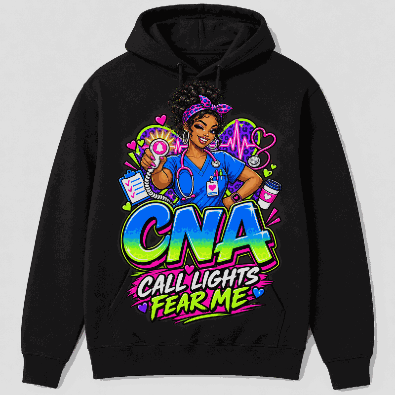 CNA Call Lights Fear Me Hoodie full preview
