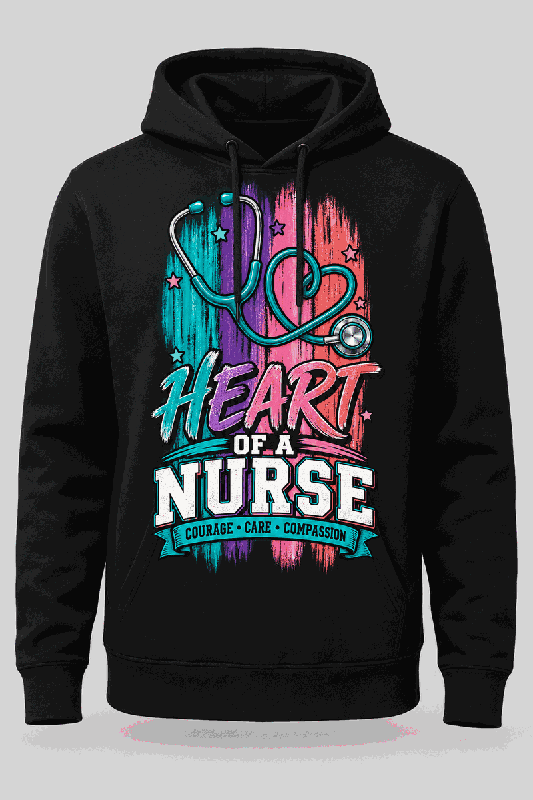 Personalized Heart of a Nurse Hoodie full preview