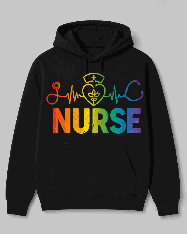 Rainbow Nurse Hoodie full preview