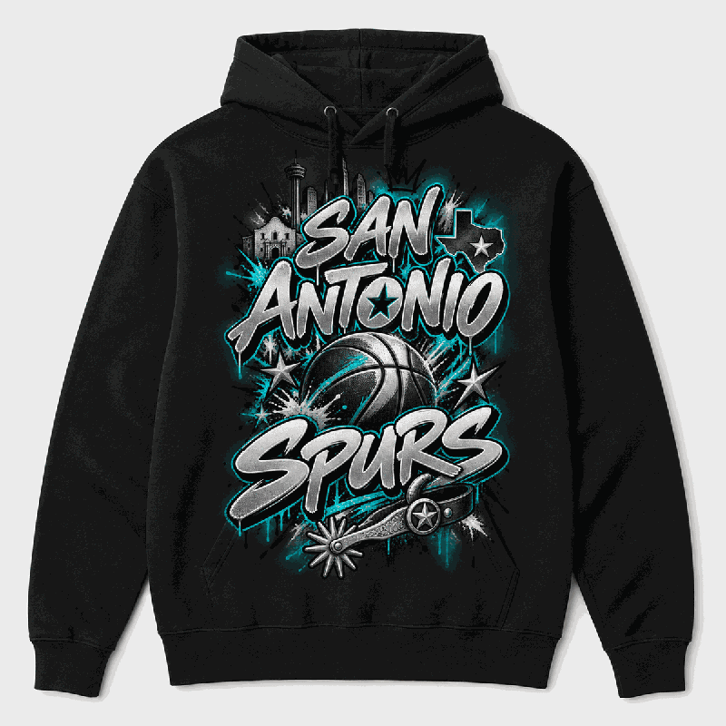 San Antonio Graffiti Basketball Hoodie full preview