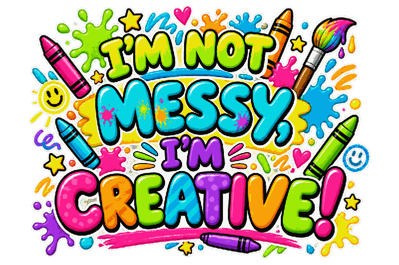 I’m Not Messy, I’m Creative!