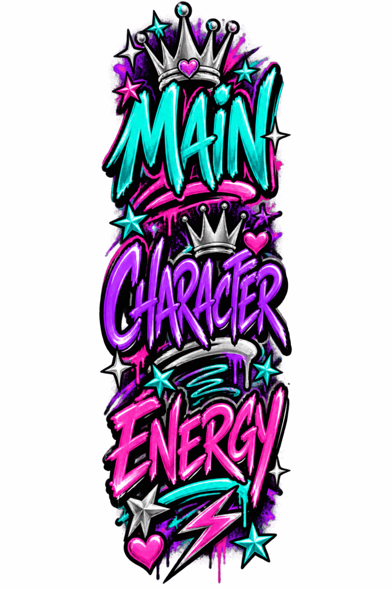 Main Character Energy Vertical-Leg