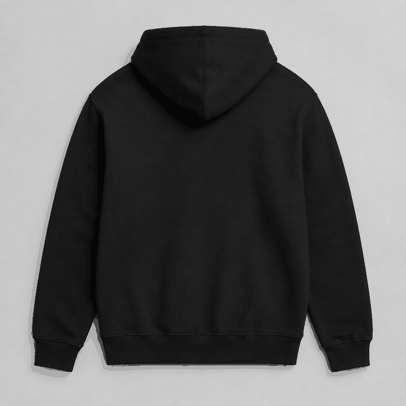 Blank hoodie back view