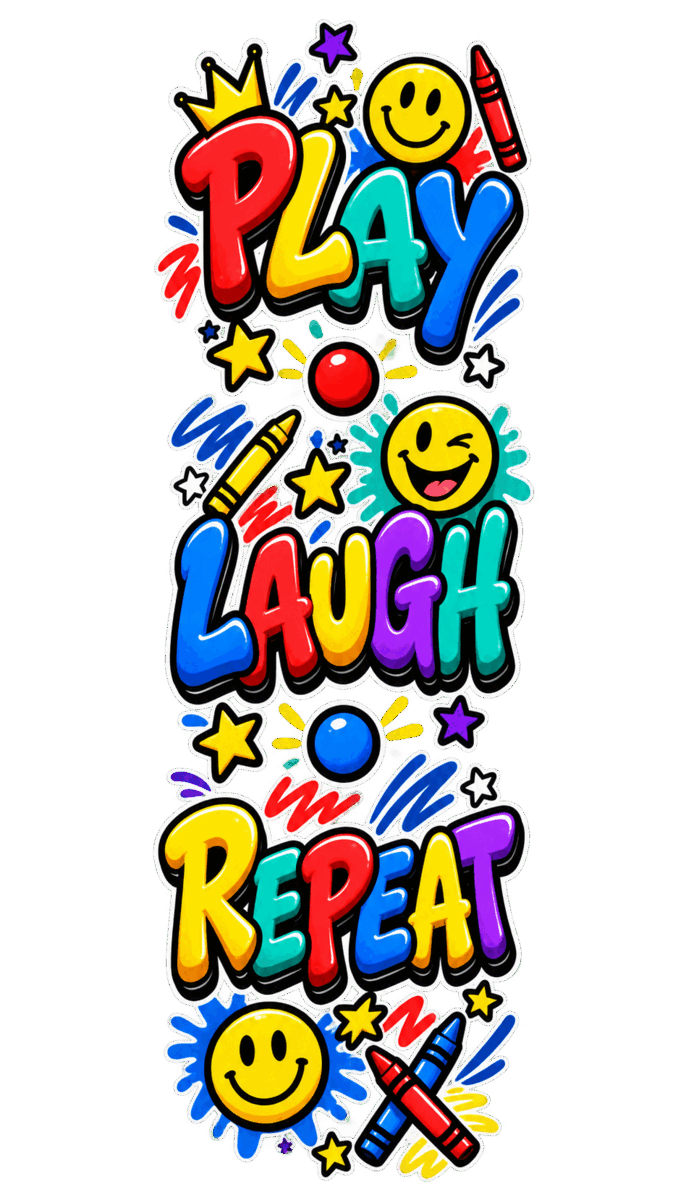 Play • Laugh • Repeat Kids Vertical-Leg