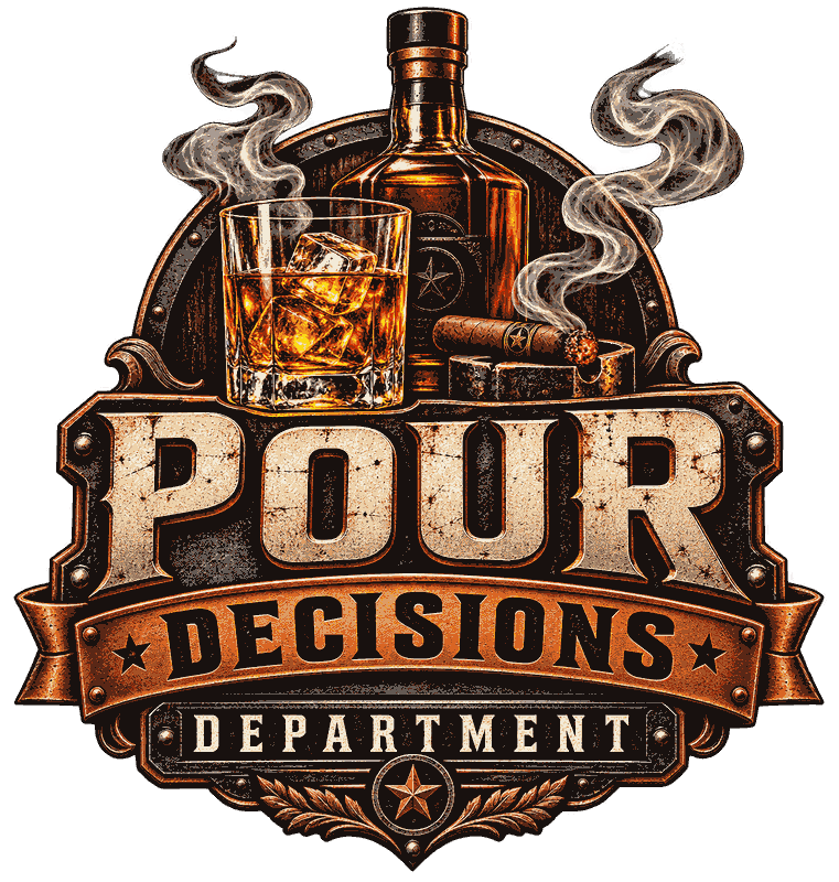 Pour Decisions Department Koozie DTF