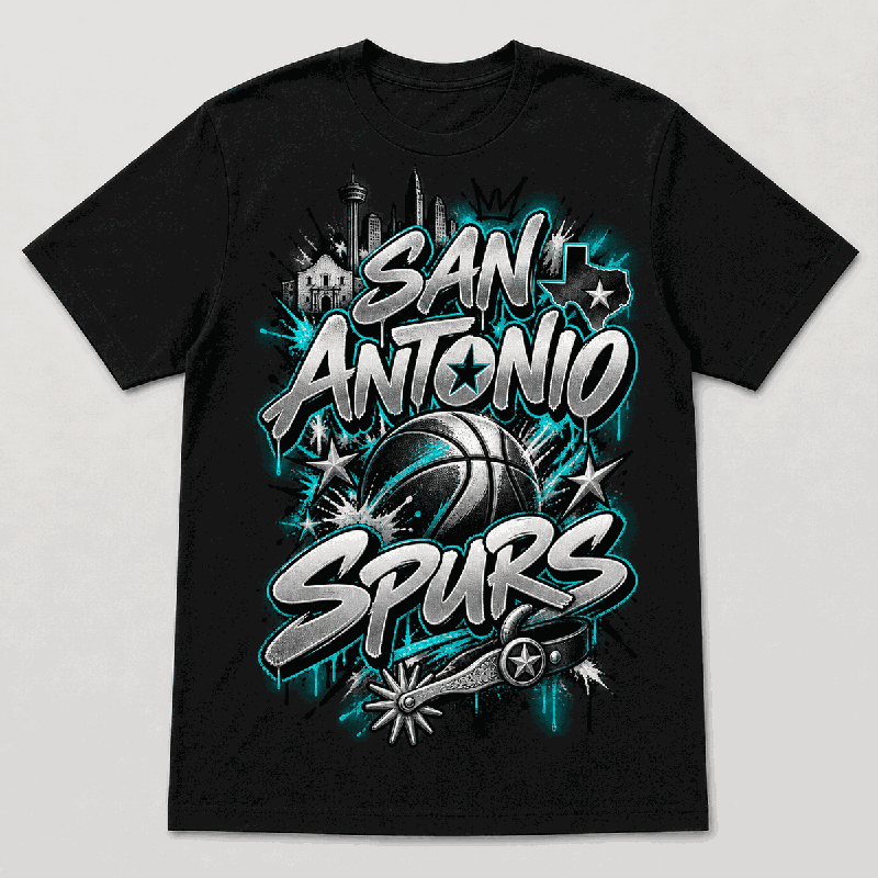 San Antonio Graffiti Basketball Shirt full preview